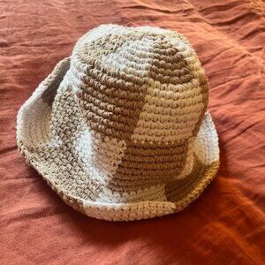 Crocheted bucket hat